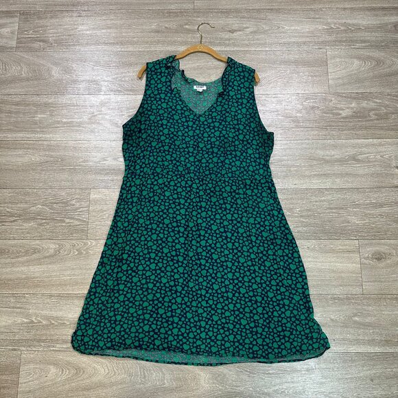 Old Navy Dresses & Skirts - OLD NAVY Women's Dress Green Heart Print Sleeveless Dress Size XL